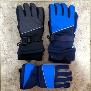 Set of 3 Kids snow gloves